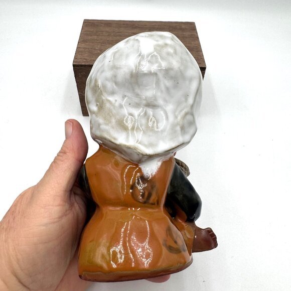 Vintage Japanese UCTCI Clay Pottery Girl Vase Figurine Redware Stoneware Art - Picture 6 of 13